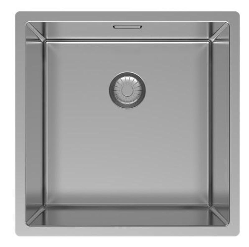 Pure.Sink Exclusivo Chiuvetă din inox 40x40 cm cu rază de 10mm pentru submontare, montare plană și supramontare PEX4040-02