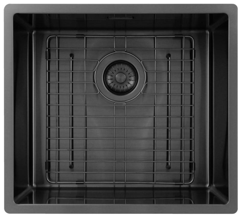 Pure.Sink Exclusivo Gun metal chiuvetă 45x40 cm, rază de 10mm pentru montarea de dedesubt, montare la nivel și montare deasupra PEX4540-61