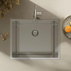 Pure.Sink Exclusivo Chiuvetă din inox 50x40 cm, radius 10mm, montare sub blat, la nivelul blatului și suprapusă PEX5040-02