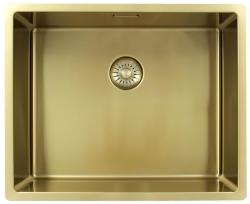Pure.Sink Exclusivo Chiuvetă de aur 50x40 cm, rază de 10mm pentru montare sub blat, montare la nivel și montare deasupra PEX5040-60