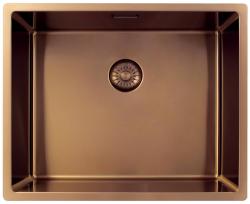 Pure.Sink Exclusivo Chiuvetă de cupru 50x40 cm cu rază de 10mm pentru montare sub blat, la nivel cu blatul și suprapusă PEX5040-62