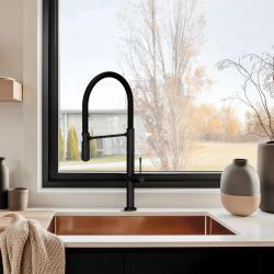 Pure.Sink Exclusivo Chiuvetă de cupru 50x40 cm cu rază de 10mm pentru montare sub blat, la nivel cu blatul și suprapusă PEX5040-62