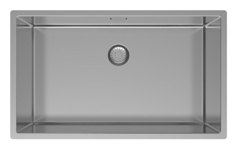 Pure.Sink Exclusivo chiuvetă mare din inox 70x40 cm, raza de 10mm pentru montare sub blat, la nivel cu blatul și suprafața PEX7040-02