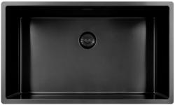 Pure.Sink Exclusivo chiuvetă mare Gun metal 70x40 cm, rază 10mm submontaj, montaj la nivel și suprafață PEX7040-61