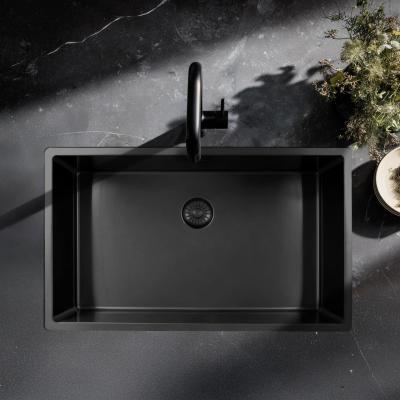 Pure.Sink Exclusivo chiuvetă mare Gun metal 70x40 cm, rază 10mm submontaj, montaj la nivel și suprafață PEX7040-61