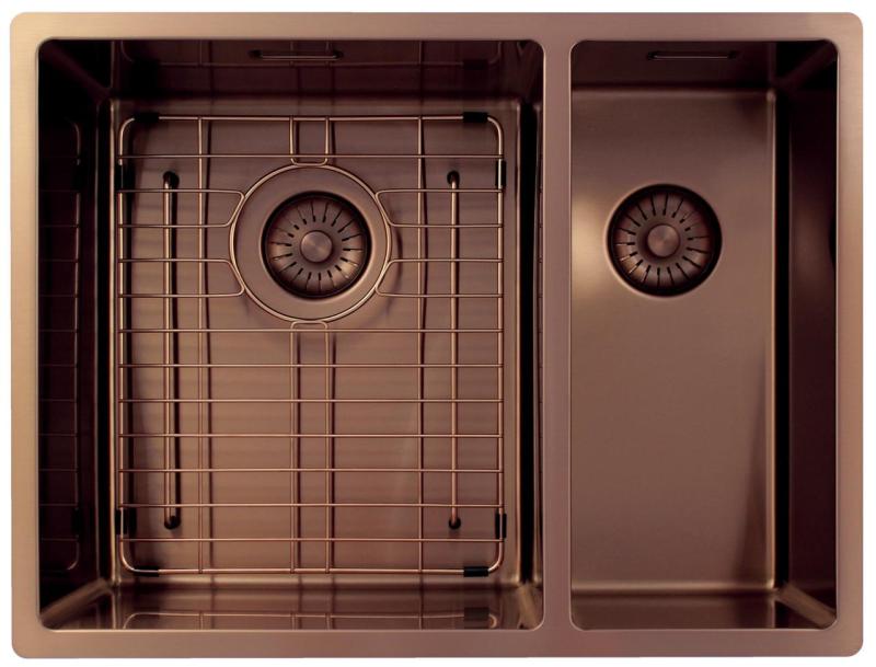 Pure.Sink Exclusivo Cupru 1,5 chiuvetă dublă 34+18 cm rază 10mm PEX341840-62