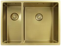 Pure.Sink Exclusivo Aur 1,5 o chiuvetă cu o jumătate de scurgere 18+34 cm rază de 10mm PEX183440-60