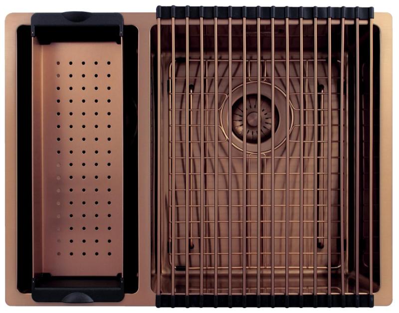 Pure.Sink Exclusivo Cupru 1,5 chiuveta dublă 18+34cm rază 10mm PEX183440-62