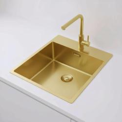 Pure.Sink Exclusivo Chiuveta de aur 44x52 cm Tapwing cu gaura pentru robinet, raza de 10mm PEX4040T-60