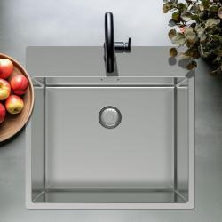 Pure.Sink Exclusivo Chiuvetă din inox 54x52cm Tapwing cu orificiu pentru robinet, rază 10mm PEX5040T-02