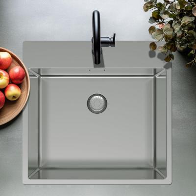 Pure.Sink Exclusivo Chiuvetă din inox 54x52cm Tapwing cu orificiu pentru robinet, rază 10mm PEX5040T-02