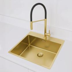 Pure.Sink Exclusivo Chiuvetă de aur 54x52 cm Tapwing cu gaura pentru robinet 10mm radius PEX5040T-60
