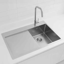 Pure.Sink Exclusivo RVS chiuveta mică cu zona de scurgere 78x52 cm Tapwing dreapta PEX3478RT-02
