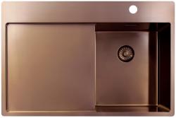 Pure.Sink Exclusivo Chiuvetă mică din cupru cu zonă de scurgere 78x52 cm Tapwing dreapta PEX3478RT-62