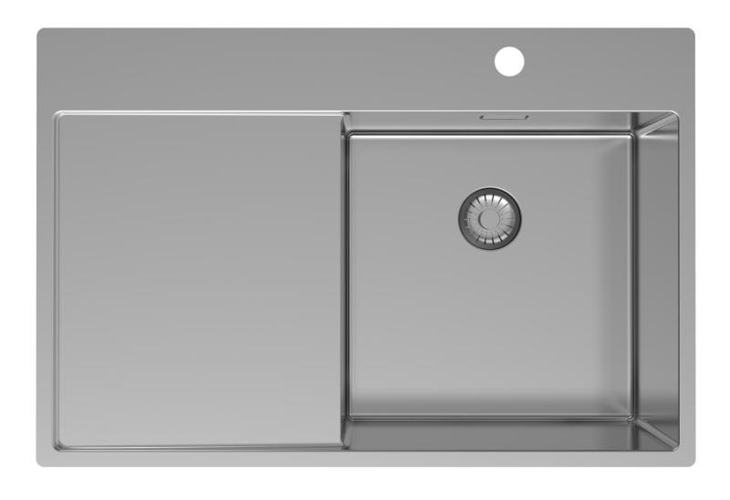 Pure.Sink Exclusivo Chiuvetă din inox cu zonă de scurgere 78x52 cm Tapwing dreapta PEX4078RT-02
