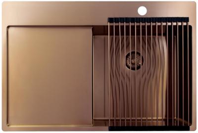 Pure.Sink Exclusivo Chiuvetă din cupru cu zonă de scurgere 78x52 cm Tapwing dreapta PEX4078RT-62