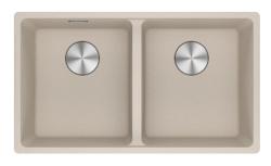 Franke Maris MRG 120-35-35 Fragranite Coffee cream chiuvetă dublă de sub blat 125.0725.661