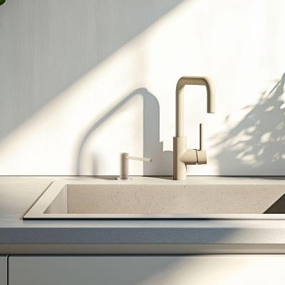 Dozator de săpun încorporat pentru bucătărie Franke Active, granit Coffee cream 112.0633.091