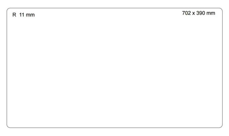 Quadri Newport II Chiuvetă dublă încorporată din granit negru 702 x 390 mm cu dop de aur 1208971381