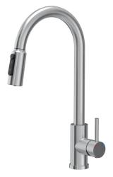 Baterie de bucătărie Quadri Viora RVS cu 3 căi cu o conexiune suplimentară pentru apă filtrată 1208971404