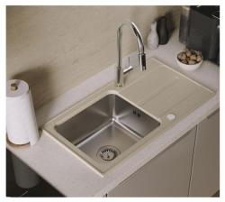 Baterie de bucătărie Quadri Viora Crom 3-cale cu o conexiune suplimentară pentru apă filtrată 1208971405