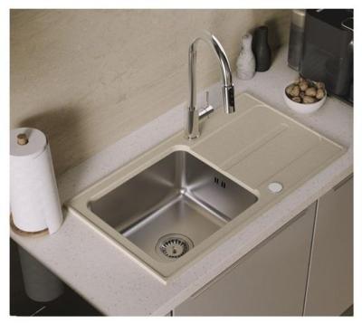 Baterie de bucătărie Quadri Viora Crom 3-cale cu o conexiune suplimentară pentru apă filtrată 1208971405
