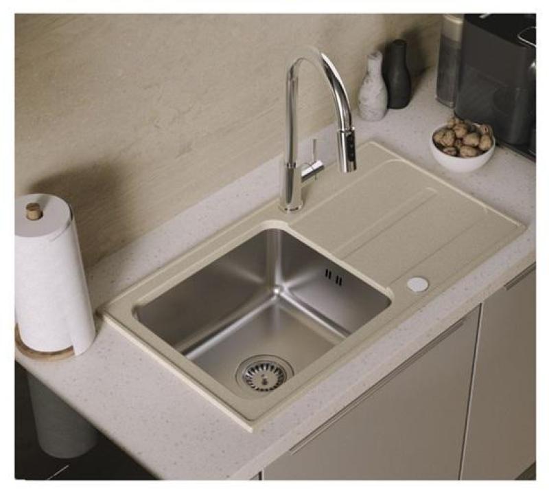 Baterie de bucătărie Quadri Viora Crom 3-cale cu o conexiune suplimentară pentru apă filtrată 1208971405