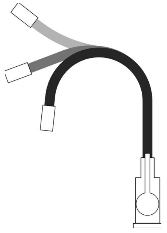 Baterie de bucătărie Quadri Bristol aurie cu ieșire flexibilă albă 1208971408