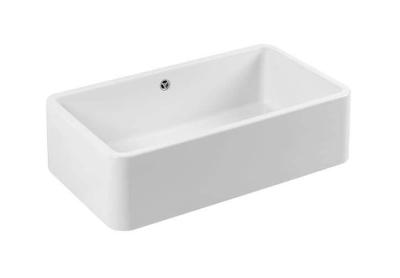 Ausmann Ceramic Mira Chiuvetă ceramică albă - Submontare și între montare 795 x 460 mm cu dop alb 1208971470