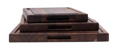 Tăietor Woodsea Groove M - Tăbliță de tăiat din nuc cu canelură de suc 50x38 cm 1208971535