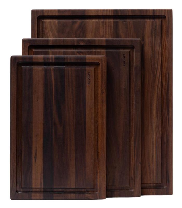 Tăietor Woodsea Groove M - Tăbliță de tăiat din nuc cu canelură de suc 50x38 cm 1208971535