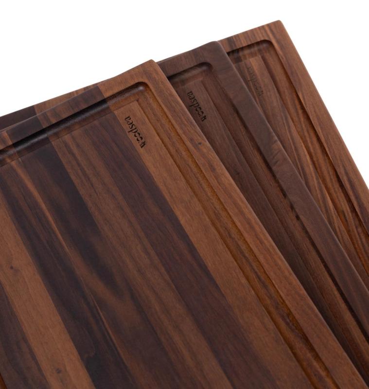 Tocator Woodsea Groove L - Tocator din Nuc cu canal de suc 60x45 cm 1208971536