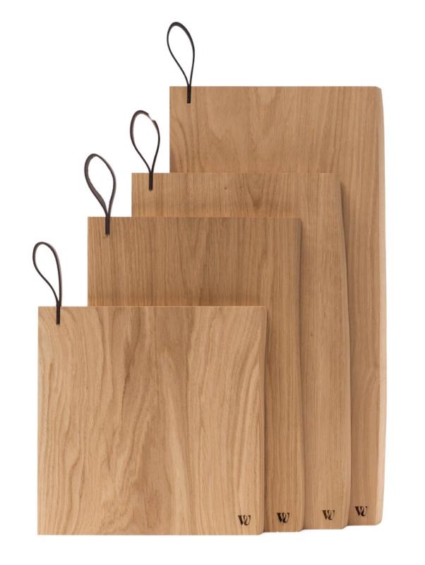 Woodsea Chop-Chop Oak XL - Tăietor din stejar 50x24cm cu mâner din piele 1208971542