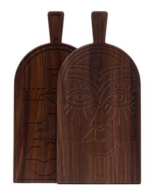 Masca Woodsea Nuc - Mască din nuc tăietură și placă de servire 38x19 cm 1208971561