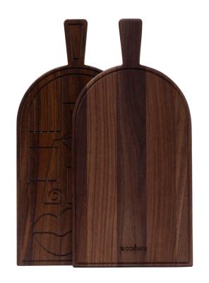 Masca Woodsea Nuc - Mască din nuc tăietură și placă de servire 38x19 cm 1208971561