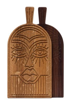 Masca Woodsea Oak - Mască din lemn de stejar, tăietură și placă de servire 38x19 cm 1208971562