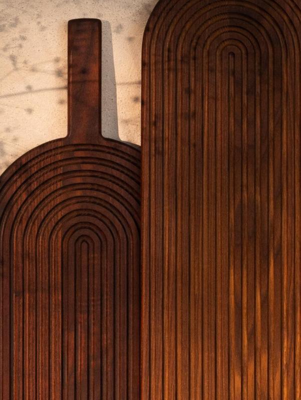 Woodsea Rainbow Ash M - Tăblie de tăiere și servire Rainbow din lemn de frasin 485x185 mm 1208971563