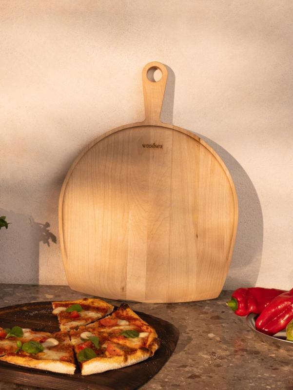 Woodsea Pine Natural - Placă de pizza din lemn de arțar 47x35 cm 1208971581