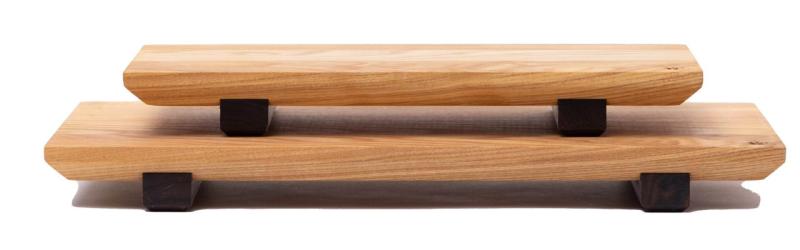 Woodsea Sushi S- Platou de sushi din lemn de esen cu picioarele de nuc 30x12 cm 1208971584