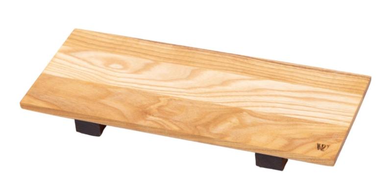 Woodsea Sushi S- Platou de sushi din lemn de esen cu picioarele de nuc 30x12 cm 1208971584