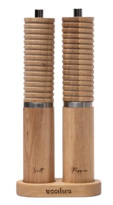 Woodsea Spice - Moara de sare din lemn de stejar Ø5x28 cm 1208971595