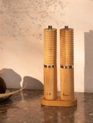 Woodsea Spice - Set de moară de piper și sare din lemn de stejar Ø5x28 cm 1208971597