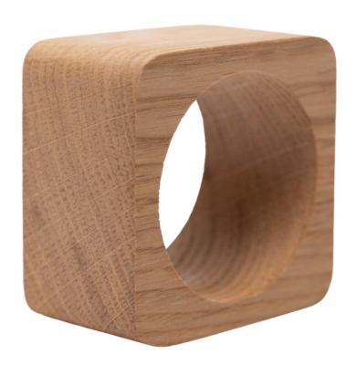 Inel pentru șervețel Woodsea din stejar - Inel pentru șervețel din stejar 5x5 cm 2 bucăți 1208971602