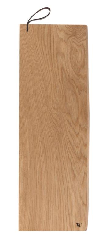Woodsea Serving S - Placă de servire din stejar 55x17 cm cu mâner de piele 1208971615