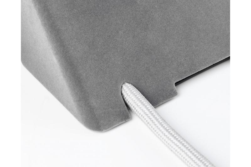 Priză pentru mobilier SOFITO, 2xSHUKO, USB A+C, cablu 1.5 m, gri catifelat