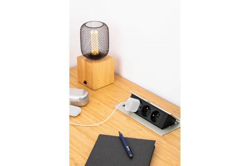 Priză electrică retractabilă SOFT, cablu de alimentare 1,5m