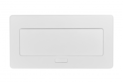 Priză de mobilier MULTISOFT, 2xSHUKO, USB A+C, RJ45, cablu 1,5 m, alb