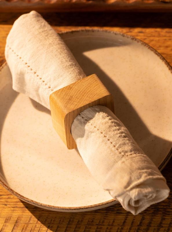 Inel pentru șervețel Woodsea Nuc - Inel de șervețel din nuc 5x5 cm 2 bucăți 1208971654