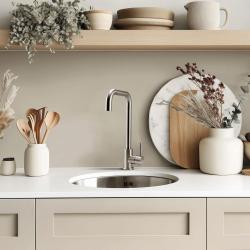 Pure.Sink Rondo Chiuvetă rotundă din oțel inoxidabil pentru montare încastrată, sub blat și pe blat, 37 cm RD375-SS