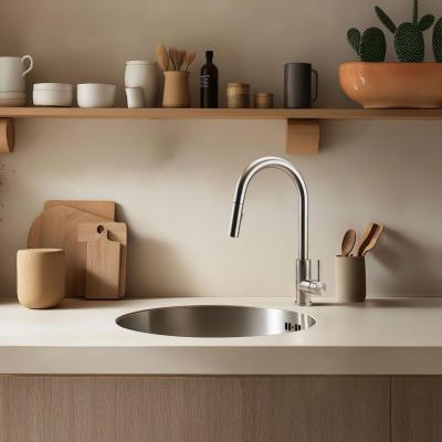 Pure.Sink Rondo Oțel inoxidabil Rotund Chiuvetă încorporată, montare inferioară și superioară 38 cm PRN38-02